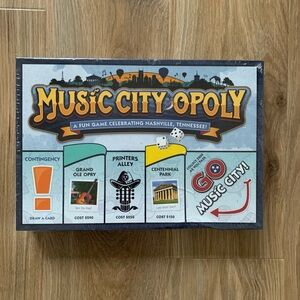 Music City Opoly Nashville Monopoly Board Game New Sealed